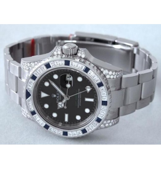 Rolex Oyster Perpetual GMT Master 2 Oro diamante 116759-SANR Réplica Reloj
