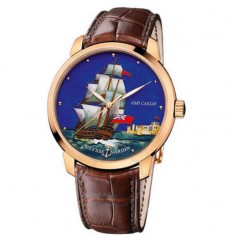 Ulysse Nardin Classico Caesar (RG/ Azul Enamel / Leather Strap) 81561112CAESAR Réplica Reloj
