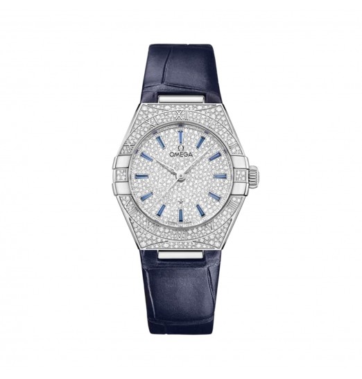 Omega Constellation de 29 mm para mujer, plateado, O13158292099003