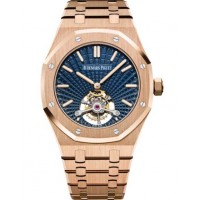 Audemars Piguet Royal Oak Ultra Thin Tourbillon oro rosado Azul Evolutive Reloj 26522OR.OO.1220OR.01